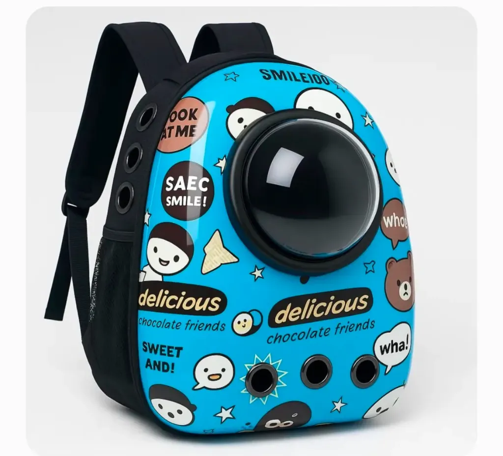 Cartoon Blue Pet Bag
