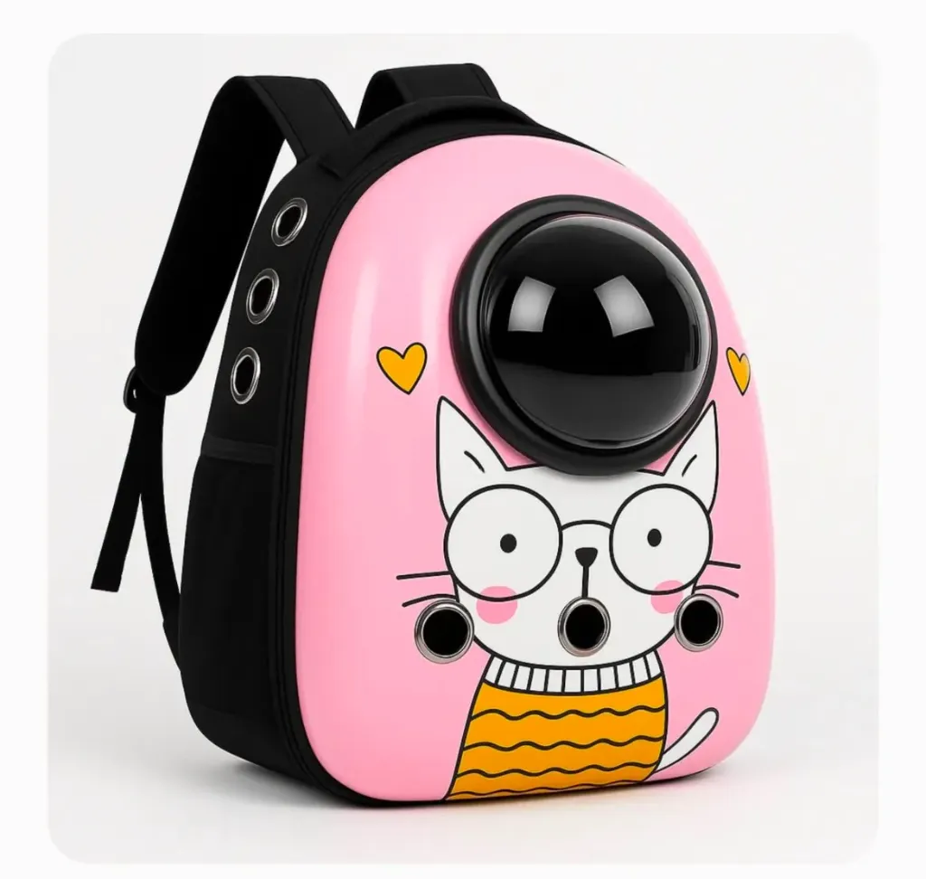 Cooling Pink Cat Desgin Stylish Pet Bag