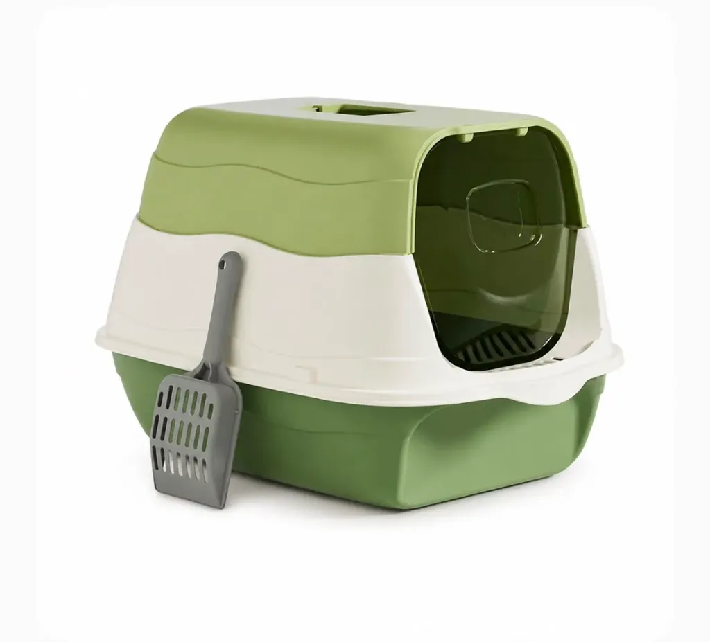New Enclosed Cat Litter Box with Scoop