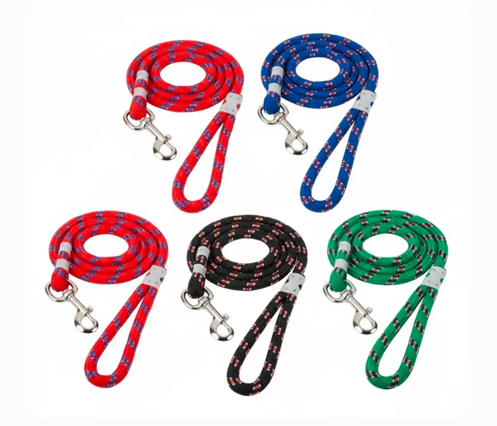 Normal Rope Dog Leash | Strong Nylon Rope Pet Leash for Dogs (6mm, 9mm, 22mm) (6mm)