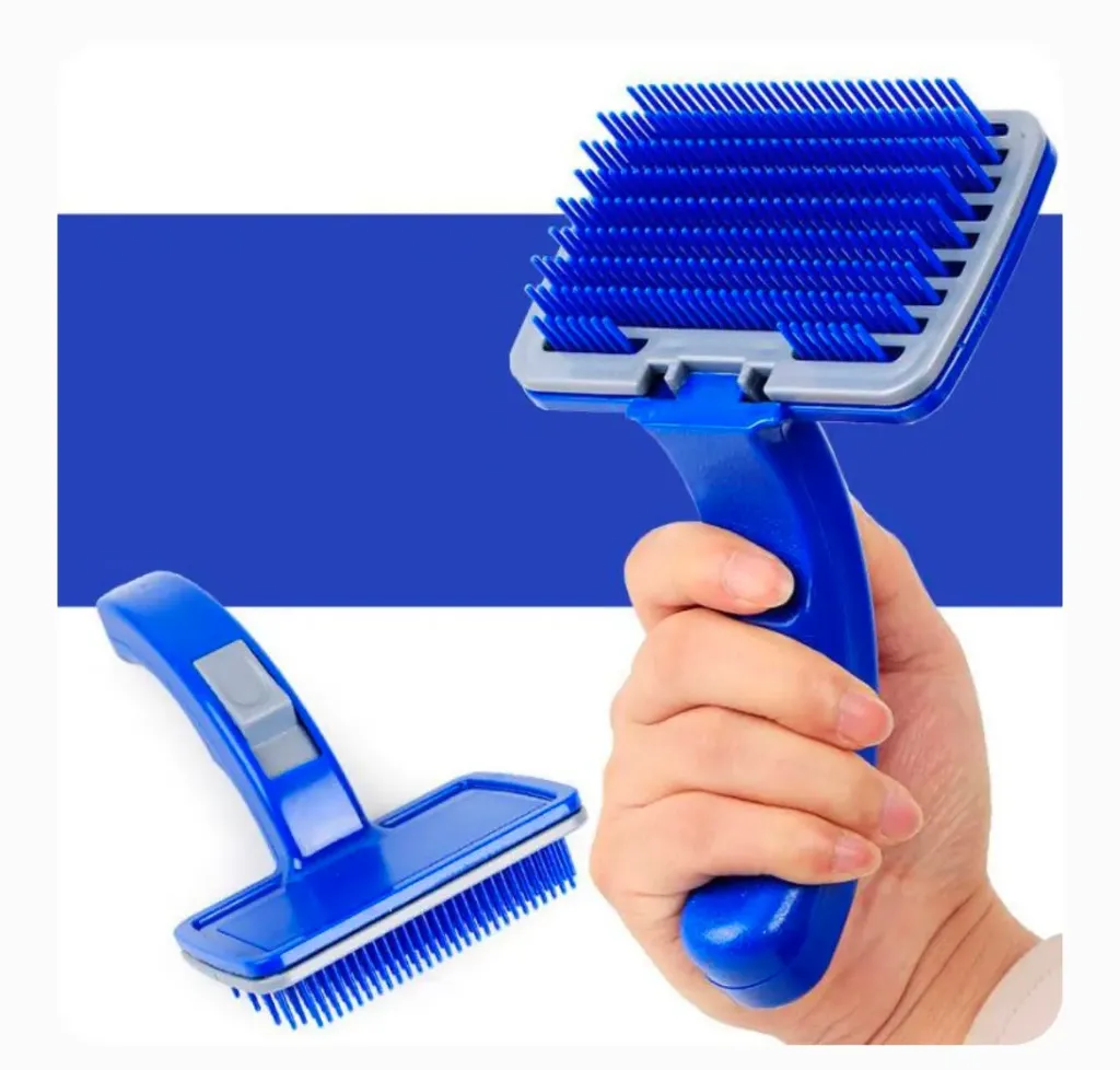 Pet Rectangle Self Cleaning Brush