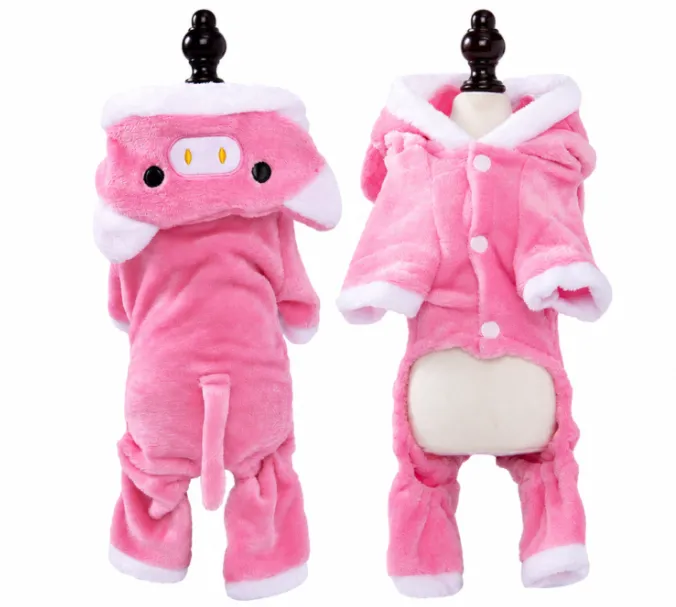 Pink Pet Hoodie Jumpsuit - Various size (XS)
