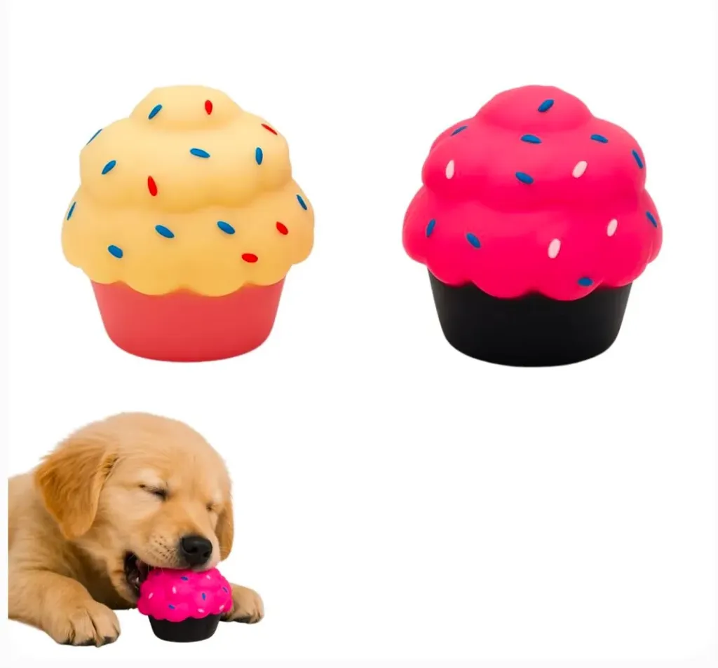 Cup Cake Squeaky Toy