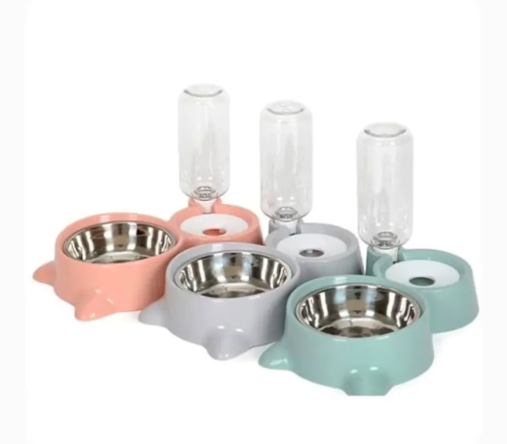 2 In 1 Automatic Water Feeder With Bowl