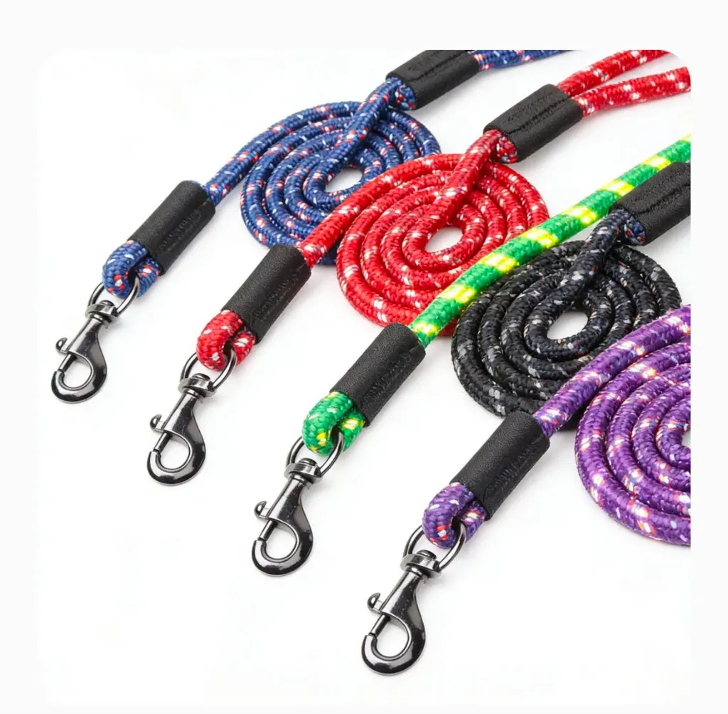 Cleaving Reflector Rope Dog Leash 9mm
