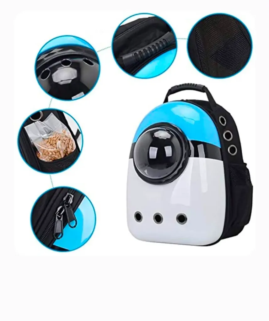 Blue White Pokemon Pet Backpack